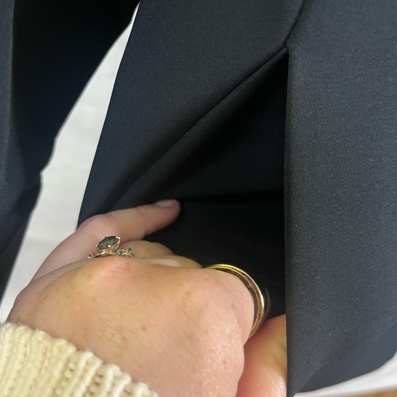 ADAY Women's Double‎ Take Blazer Black Wrinkle Resistant Double Breasted- Large - Picture 9 of 10